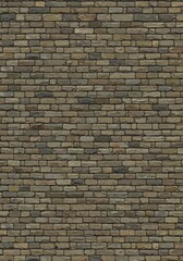 Obraz premium Old Brick Wall Texture Neutral Tones. AI Generated