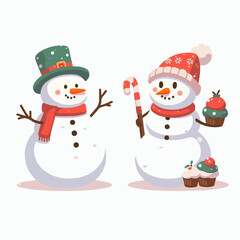 snowman vector illustration
