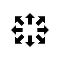arrow direction icon logo vector design