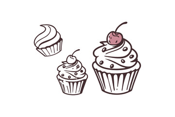cupcake with cherry
