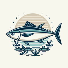 tuna fish vector illustration