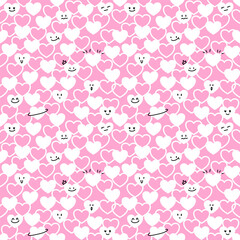 seamless pattern with hearts