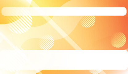 Template Landing Page With Wave Geometric Shape, Lines, Circle. For Design, Presentation, Business. Vector Illustration with Color Gradient.