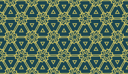 Curved line in triangles style. Vector illustration. CFor interior wallpaper, smart design, fashion print.