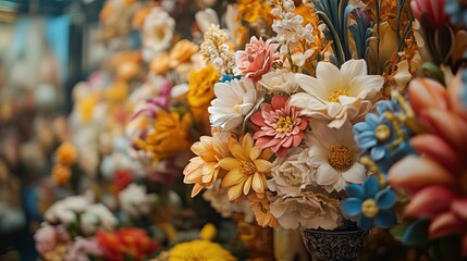 floral alley installation art