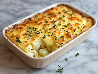 savory leek and potato gratin with gruy&atilde;&uml;re cheese,