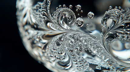 Abstract swirls and bubbles