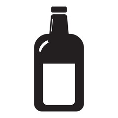 drink bottle and glass icon logo vector design