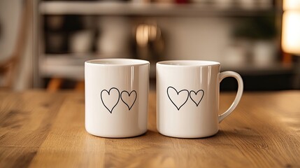 Couple's Coffee for Cozy Kitchen Table.
