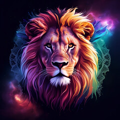 lion head vector illustration