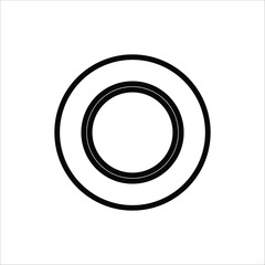 tire vector icon line template