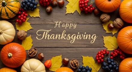 Autumn's Bounty: A Thanksgiving Gathering AI Generated