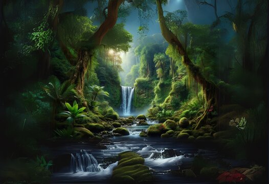 waterfall in the forest