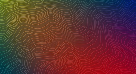 Abstract Colorful Wave Pattern Background. AI Generated