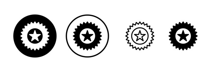 Badge icon logo design. Awards icon vector. Achieve sign and symbols. Stamp