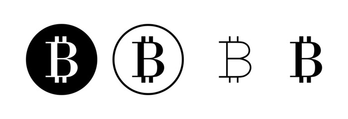 Bitcoin icon logo design. bitcoin sign and symbol. payment symbol. cryptocurrency logo