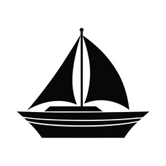 ship on white background, vector illustration