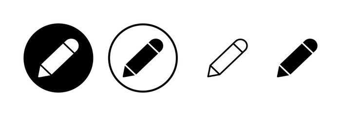 Pencil icon logo design. pen sign and symbol. edit icon vector