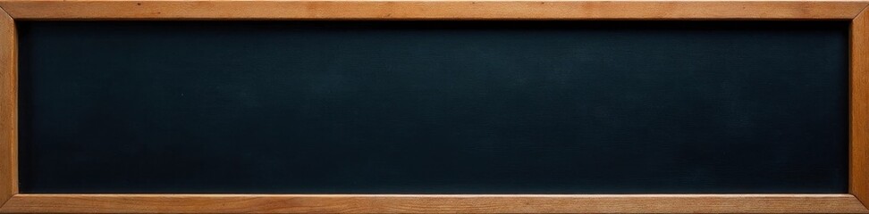 Empty black chalkboard with wooden frame, ready for message , empty, texture, announcement