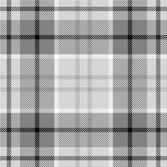 seamless black and white tartan pattern texture design vector