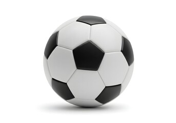 Fototapeta premium 3D Soccer Ball with Black and White Panels