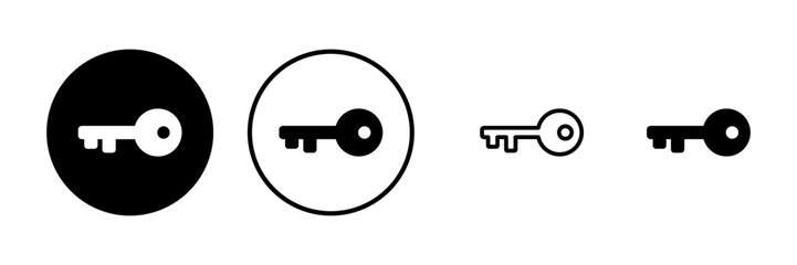 Key icon vector illustration. Key sign and symbol.