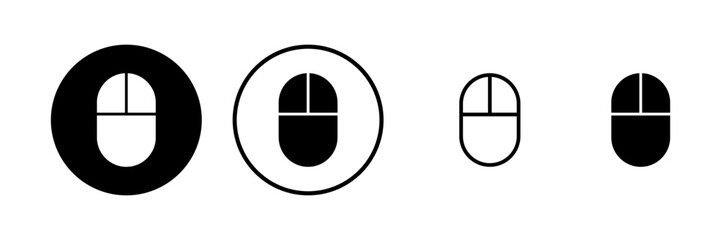 Mouse icon vector illustration. click sign and symbol. pointer icon vector.