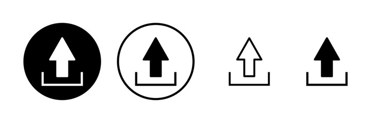 Upload icon vector illustration. load data sign and symbol
