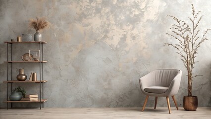 Abstract background featuring rough wall texture in soft grey hues and warm vintage tones, highlighting fine texture and balanced composition for professional use 
