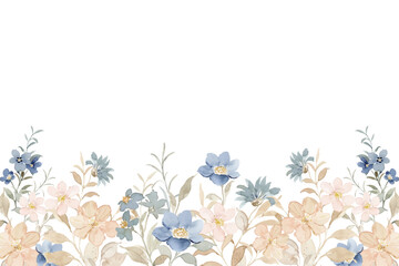 Watercolor flower background for design.

