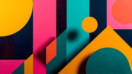 abstract colorful background vibrant neon colors pink geometric shapes wallpeper