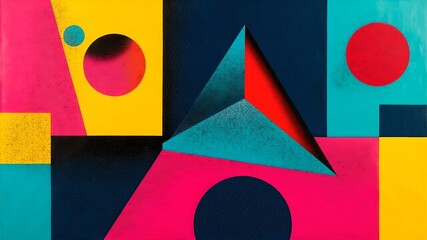abstract colorful background vibrant neon colors pink geometric shapes wallpeper