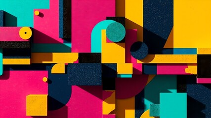 abstract colorful background vibrant neon colors pink geometric shapes wallpeper