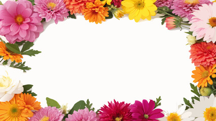 Fototapeta premium Frame of roses, a frame with roses, or a vintage frame with roses.