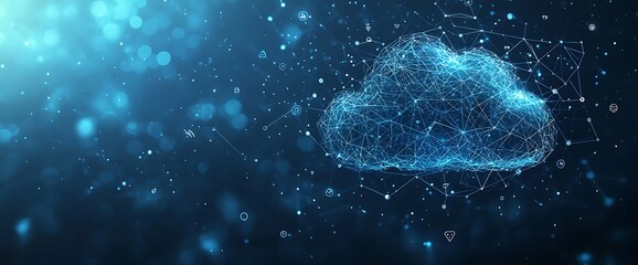 Digital Cloud Network with Global Data, and Abstract.