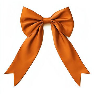 Rich, rust-colored bow