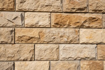Textured stone wall with earthy beige and brown tones.