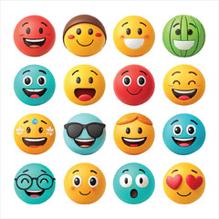Fototapeta premium world emoji day vactor art ikon packs
