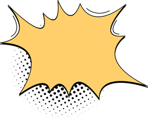 Pop Art Comic Speech Bubble