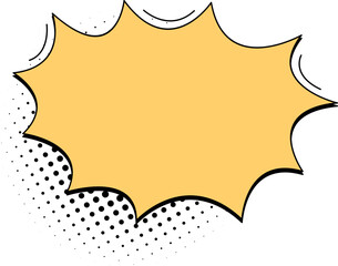 Pop Art Comic Speech Bubble