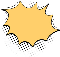Pop Art Comic Speech Bubble