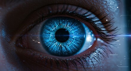 Fototapeta premium AI-powered prediction microchip, foreseeing outcomes before they happen. 