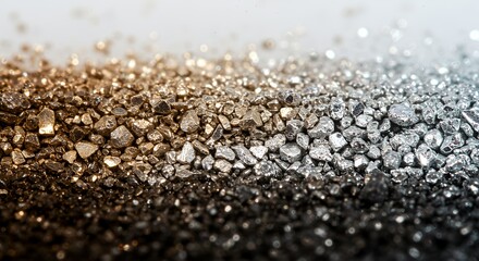 Shimmering Bronze River in Desert Sunset Landscape