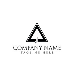 logo of two lines forming two triangles into one.