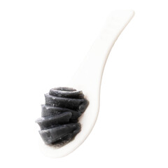 スパチュラとバームの黒いテクスチャ