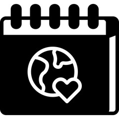 Calendar glyph icon