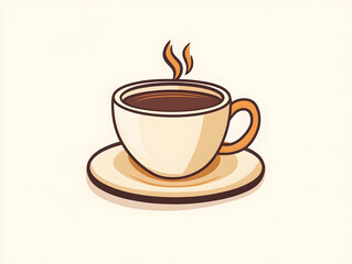 Obraz premium Hot coffee icon