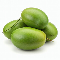 Obraz premium Mango fruit isolated on white background front view