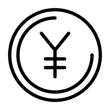 recommend clip art: Yen Outline Icon