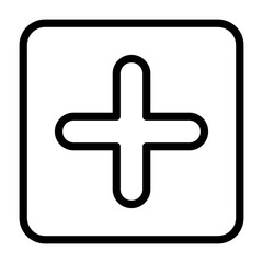 Fototapeta premium Add Outline Icon